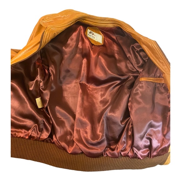 Vintage Leather bomber style jacket. EU38 - Picture 11 of 16